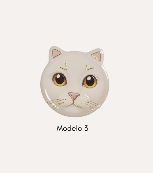 Posavaso Gato de Cerámica Dolomite con Base de Corcho
