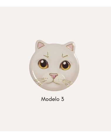 Posavaso Gato de Cerámica Dolomite con Base de Corcho