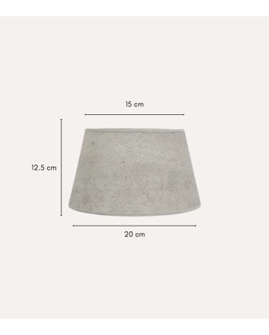 Pantalla Cónica Salma de Tela para Lámpara de Pinza