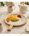 Bandeja de Presentación Inaya Hojas de Madera de Mango