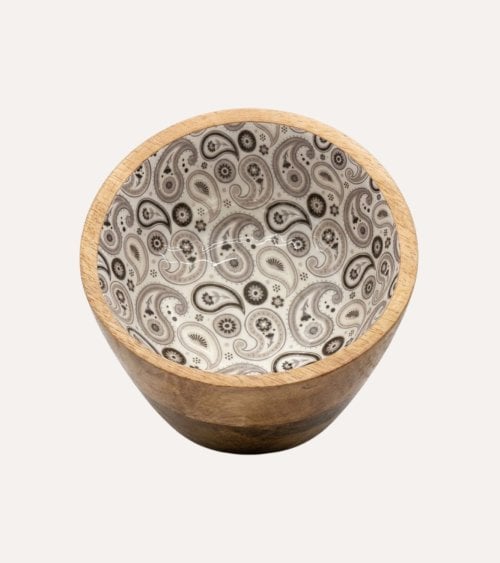 Bol Esmaltado de Madera de Mango