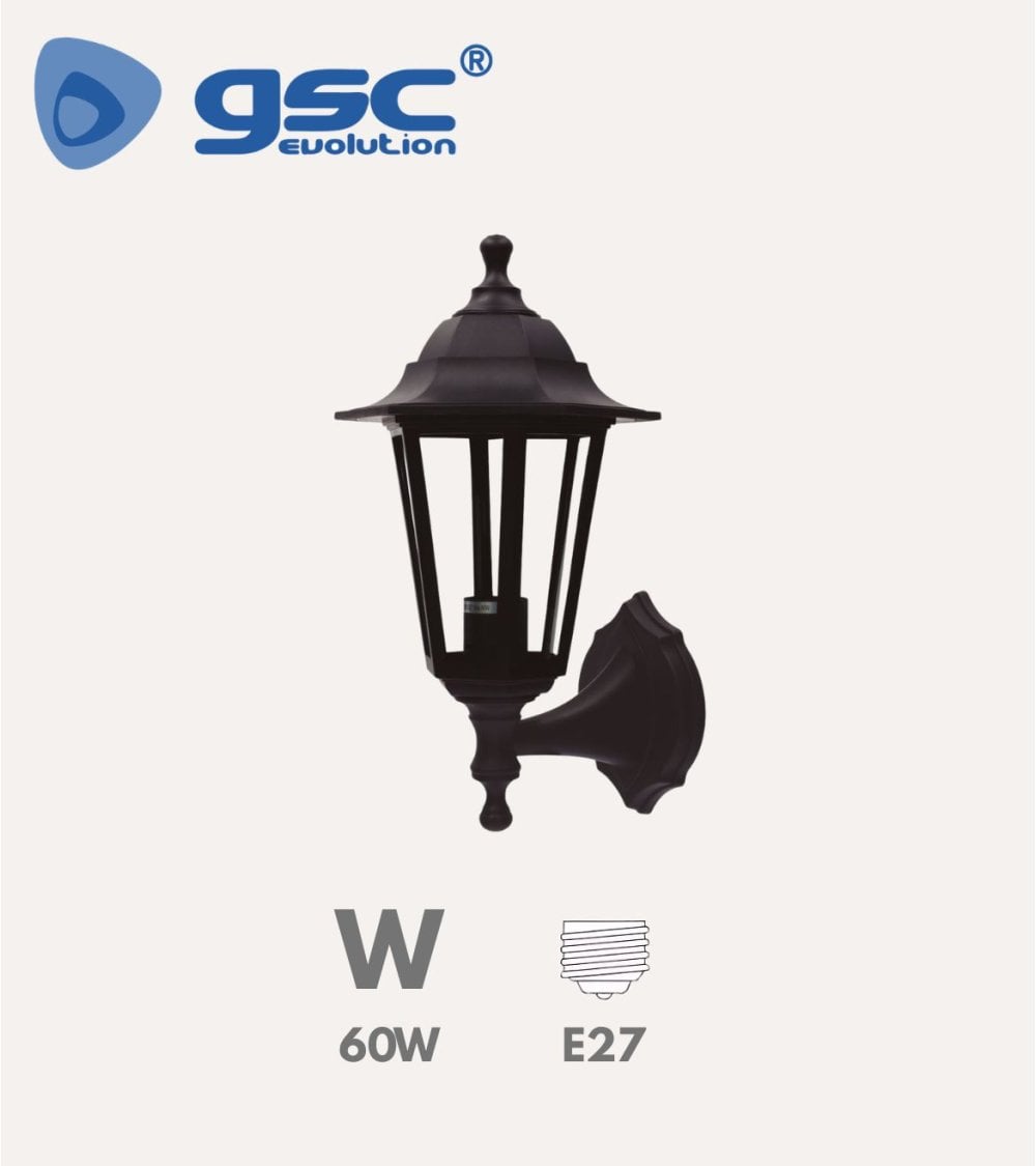 Lámpara de Pared Bagan E27 60W para Exterior de ABS