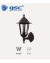 Lámpara de Pared Bagan E27 60W para Exterior de ABS