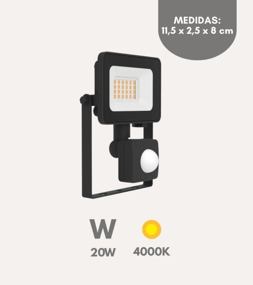 Proyector Led Risacca-E de Aluminio y Cristal
