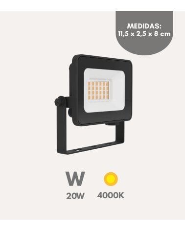 Proyector Led Risacca-E para Exterior de Aluminio y Cristal