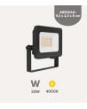 Proyector Led Risacca-E para Exterior de Aluminio y Cristal