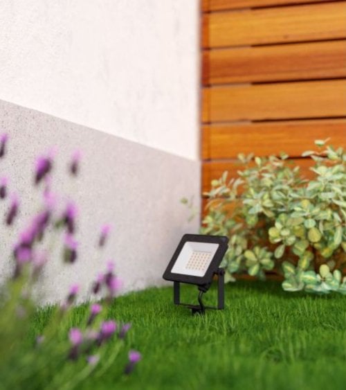 Proyector Led Risacca-E para Exterior de Aluminio y Cristal