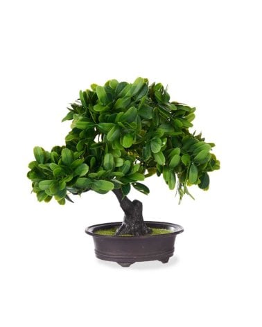 Bonsai con flores verdes Artificial -  Decoracion de Interiores y Exteriores