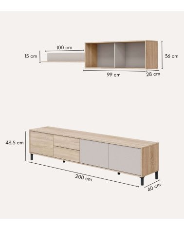 Composición de Salón Nilo de Melamina