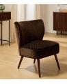 Sillón Chiara con Rectangulos de Terciopelo