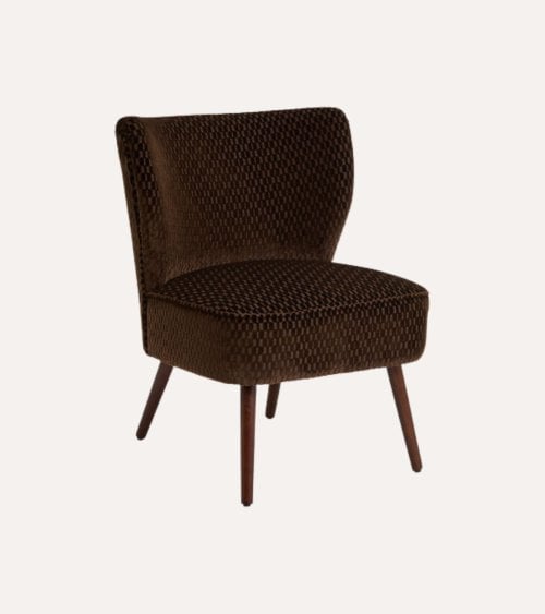 Sillón Chiara con Rectangulos de Terciopelo