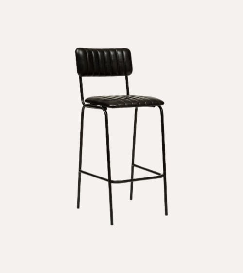 Silla Alta de Bar Dario con Patas de Hierro