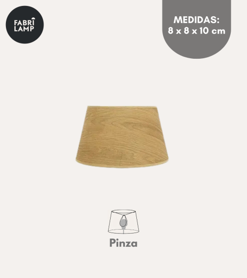 Pantalla Cónica Salma de Tela para Lámpara de Pinza