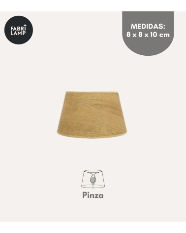 Pantalla Cónica Salma de Tela para Lámpara de Pinza