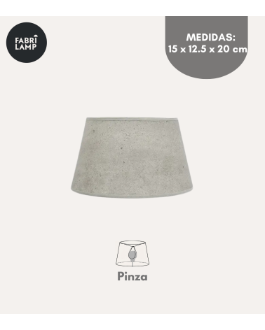 Pantalla Cónica Salma de Tela para Lámpara de Pinza
