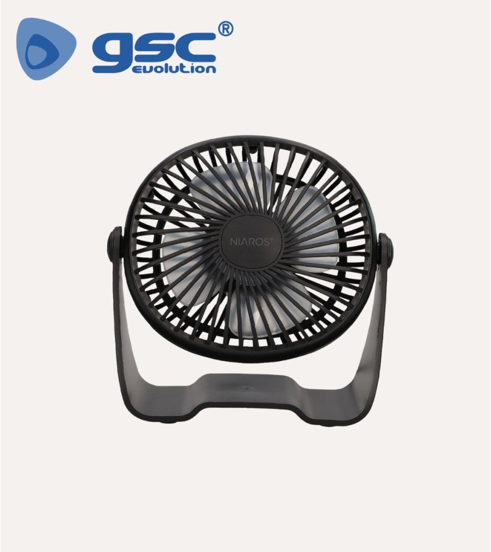 Ventilador de Mesa USB con 4 Aspas y 2 Velocidades de Polipropileno