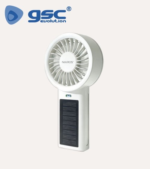 Ventilador de Mano Vainio Solar con 5 Velocidades de ABS