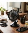 Ventilador de Mesa con Pinza Fune 3W de Plástico con 5 Aspas