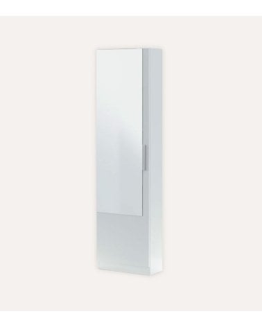 Zapatero Kristal de 1 Puerta con Espejo de Melamina