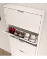 Zapatero Estrecho con 5 Puertas Abatibles de Melamina