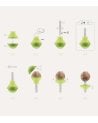 Set de 4 Moldes para Helados Lollipop