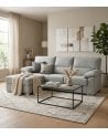Sofa Chaise Longe Turin Reversible de 3 Plazas Tavira de Madera de Pino