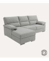 Sofa Chaise Longue Turin Reversible de 3 Plazas Tavira de Madera de Pino