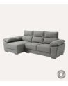 Sofá Chaise Longue Duna de 4 Plazas Sintra con Arcon de Madera de Pino