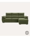 Sofá Chaise Longue Milo de 4 Plazas Tavira con Arcon de Madera de Pino