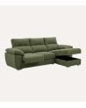 Sofá Chaise Longue Milo de 4 Plazas Tavira con Arcon de Madera de Pino