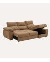 Sofá Chaise Longue Milo de 4 Plazas Kyoto con Arcon de Madera de Pino