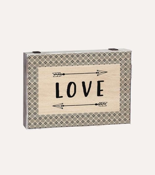 Cubrecontador Love con Flechas de Madera