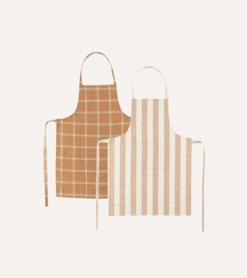 Delantal de Cocina con Rayas de Algodón