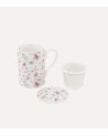 Set 3 Piezas para Té con Estampado de Mariposas