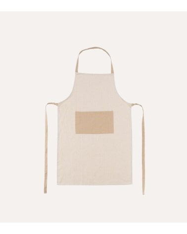Delantal de Cocina a Rayas con Bolsillo de Algodón