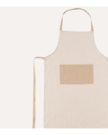 Delantal de Cocina a Rayas con Bolsillo de Algodón