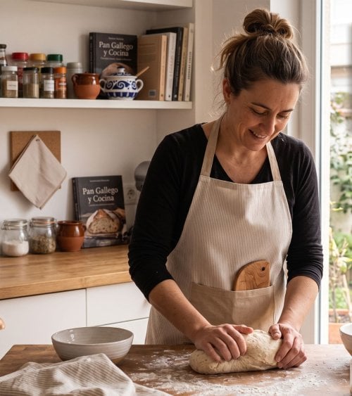 Delantal de Cocina a Rayas con Bolsillo de Algodón