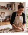 Delantal de Cocina a Rayas con Bolsillo de Algodón