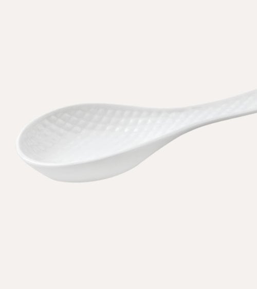 Reposacucharas con Rombos de Porcelana