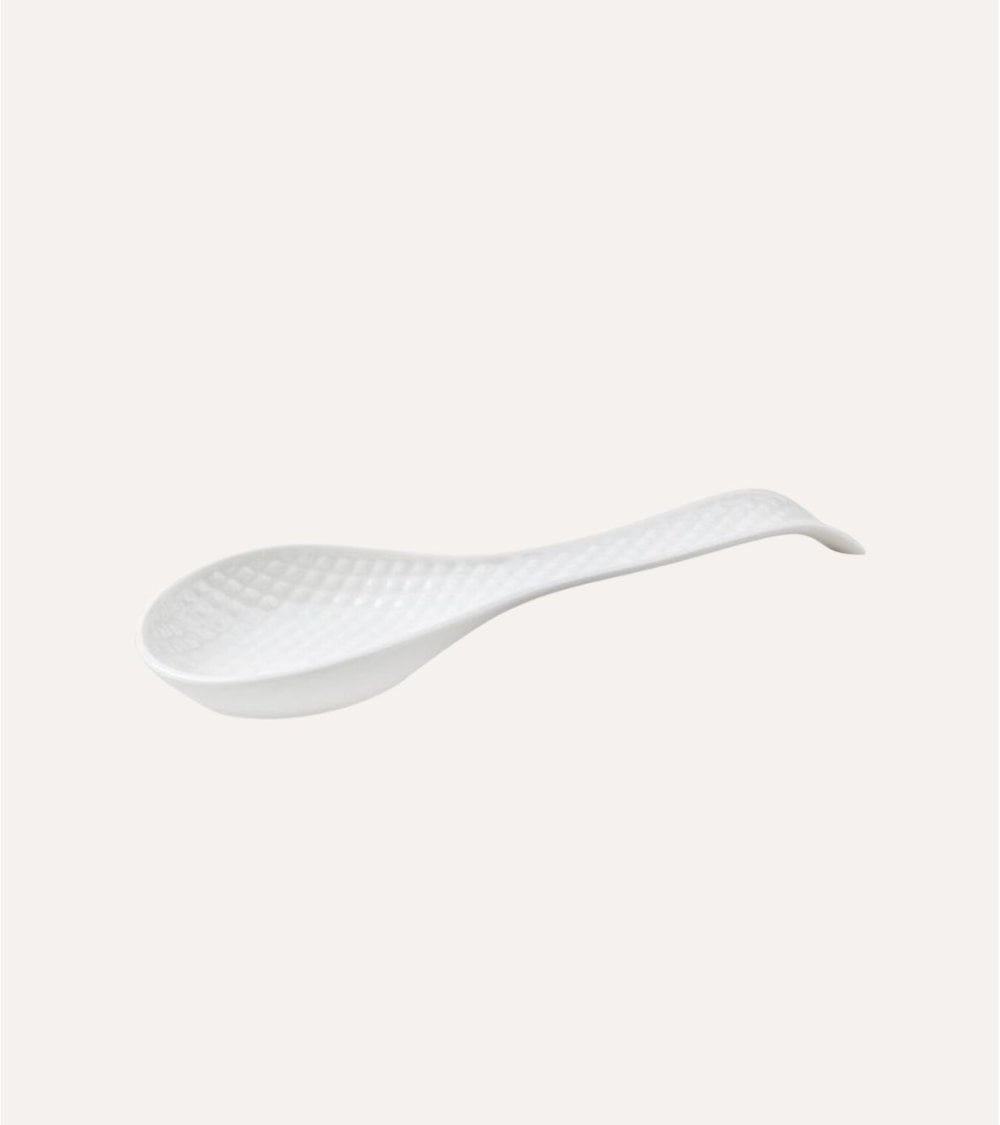 Reposacucharas con Rombos de Porcelana