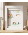 Marco para Guardar Pinturas Infantiles A4 de Madera y Corcho