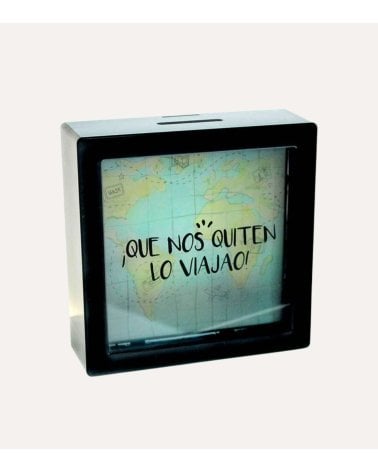 Hucha Marco de Ahorro para Viajes de Plástico