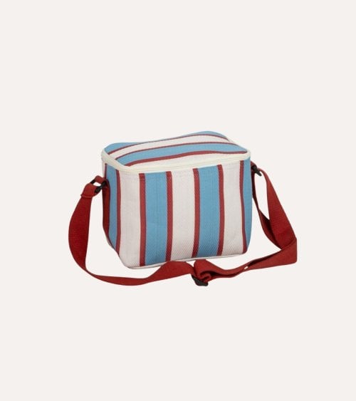 Bolsa Isotérmica con Rayas Marineras de Plástico