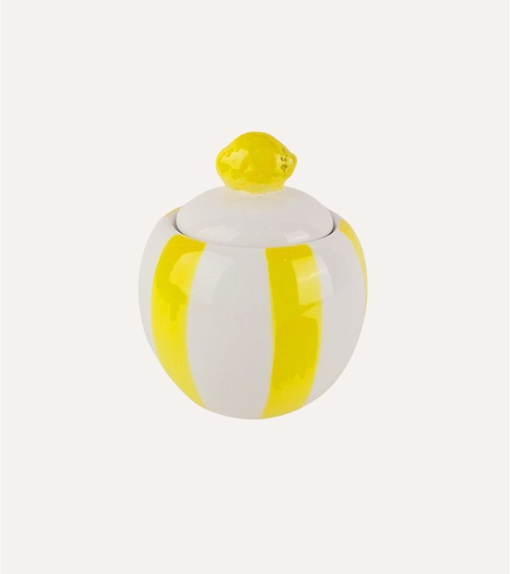 Azucarero Capri Estilo Limón de Cerámica