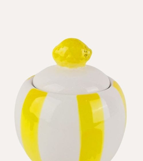 Azucarero Capri Estilo Limón de Cerámica