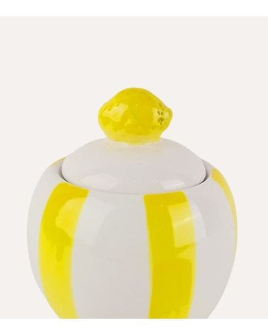 Azucarero Capri Estilo Limón de Cerámica