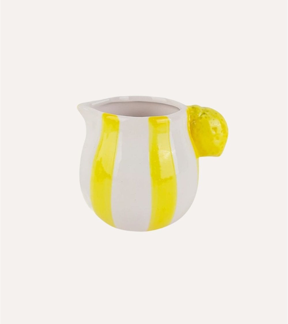 Lechera Capri Estilo Limón de Cerámica