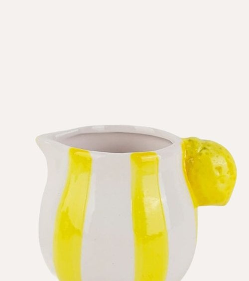 Lechera Capri Estilo Limón de Cerámica