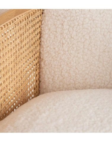 Sillon de Borreguillo y Madera - Estilo Nórdico