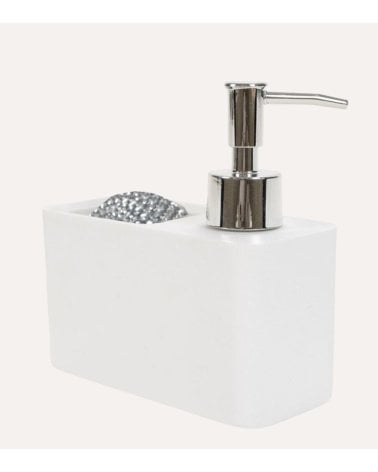 Dispensador de Jabón Básico con Estropajo